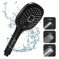 thumbnail image 1 of High Pressure Shower, Three Mode Water On/off Button, Black Hand Shower, 1 of 5