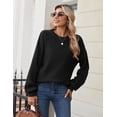 thumbnail image 5 of Zeagoo Women's Fall Chunky Knit Sweater Oversized Crewneck Long Sleeve Winter Cotton Pullover Sweaters Jumper Tops, 5 of 6