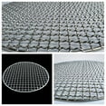 thumbnail image 3 of Joernso Round Stainless Steel BBQ Grill Roast Mesh Net Non-stick Barbecue Baking Pan, 3 of 4