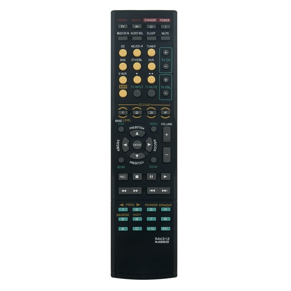 New RAV312 WJ40940EX Replace Remote Control fit for Yamaha Home Theater AV Receiver AV Amplifier RX-V361 DSP-AX361 HTR-6030