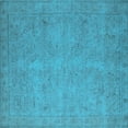 thumbnail image 1 of Ahgly Company Indoor Square Oriental Light Blue Industrial Area Rugs, 7' Square, 1 of 4
