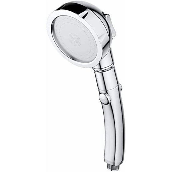 Universal shower head with on/off pause switch, high pressure