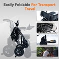 thumbnail image 4 of Silla de ruedas eléctrica ligera para adultos, silla de ruedas motorizada portátil, motor de 500 W, homologada por aerolíneas, color negro., 4 of 5
