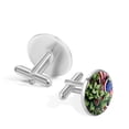 thumbnail image 3 of Flag Plants Men's Stainless Steel Shirt Cufflinks for Formal Attire and Special Occasions, 3 of 6