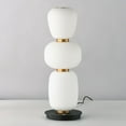 thumbnail image 2 of ET2 E25167-92BKGLD Soji-Single Satin White LED Pendant, Black & Gold, 2 of 4