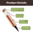 thumbnail image 3 of Pure Garden Solar Path Set of 6- 15” Bollard Lights, (Copper), 3 of 8