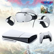 PlayStation 5 & PSVR2 Horizon Call of the Mountain Deluxe Combo, VR2 Headset, Sense Controllers, PS5 Disc Console, DualSense, 4K HDR Advanced Graphical Rendering, with Mytrix HDMI2.1- PS5 VR2 Bundle