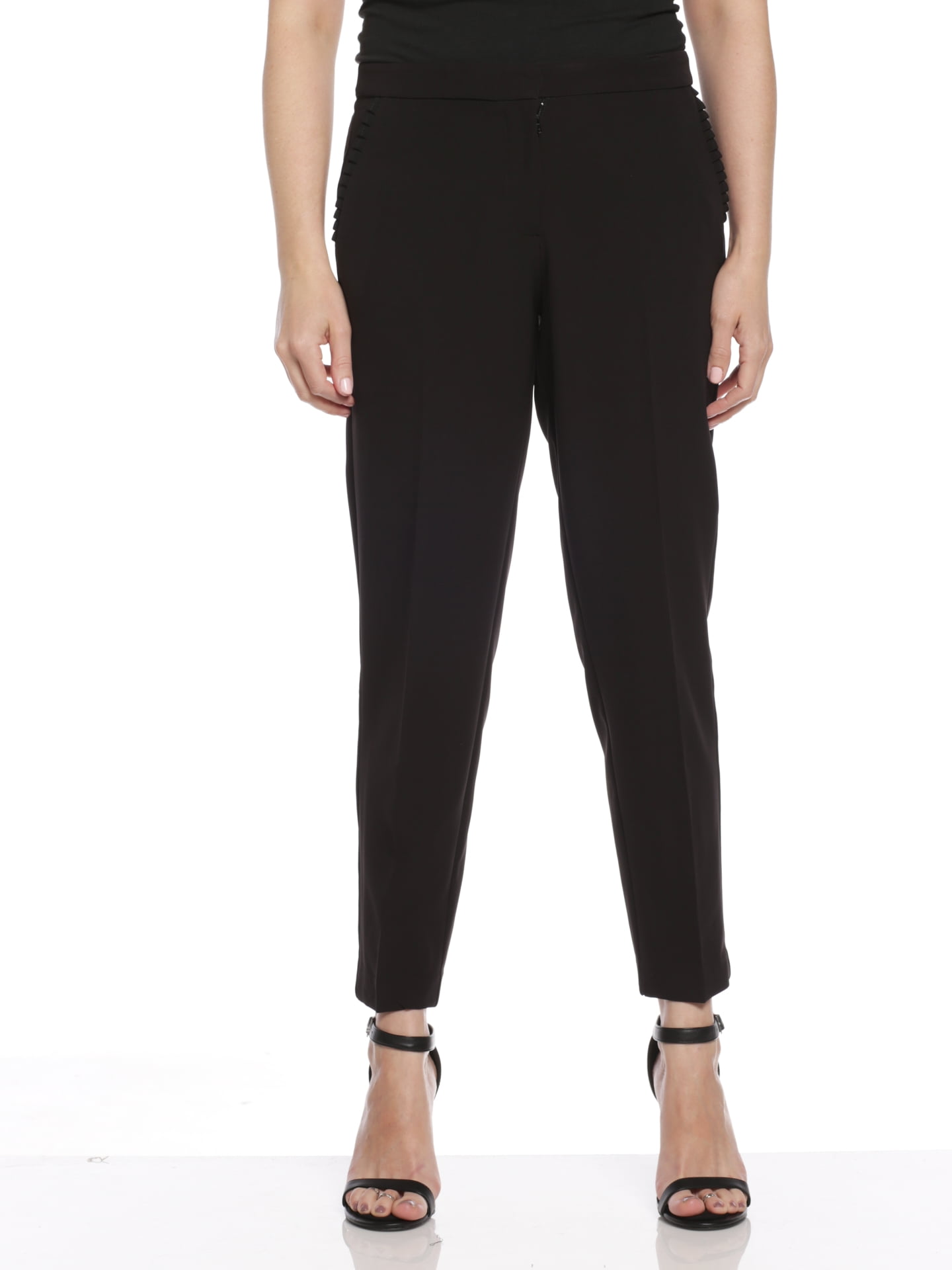 Zac & Rachel Women's Bond 18 Slim Leg Ankle Pants, Black, 6 - Walmart.com