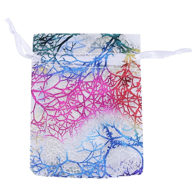 50 Uds Premium Coralline Organza boda fiesta Favor decoración regalo dulces bolsas de regalo (10*15cm)