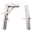 thumbnail image 4 of Sea-Dog Line 221355 (2) Heavy-Duty Folding Table Support Brackets 500 lb Load Limit #12 Fastener, 4 of 5