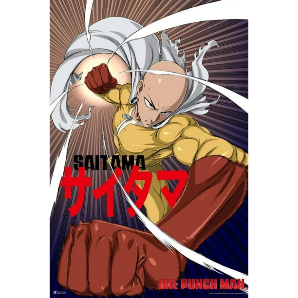 One Punch Man Saitama Flying Punch Japanese Superhero Manga Anime Character  Thick Paper Sign Print Picture 8x12 - Walmart.com