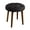 Dark Graphite, variant on Elle Decor Penelope Round Tufted Stool in Dark Graphite