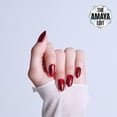 thumbnail image 3 of Kiss Core Magnetic Press On Nails Almond, ‘Apple Blossom’, Red, Medium Length, 32 Count, 3 of 15