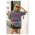 thumbnail image 3 of Women's Gameday Couture  Gray Buffalo Bills Oversized Classic Grind Washed T-Shirt, 3 of 4