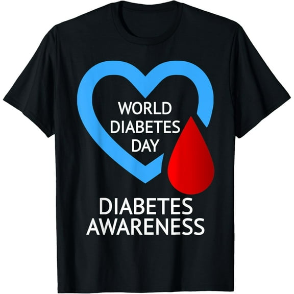 Exquisite and comfortable-World Diabetes Day 2022 Type 1 Type 2 Diabetes Awareness T-Shirt