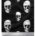 thumbnail image 1 of Soimoi Japan Crepe Satin Fabric Horror Skull Halloween Print Fabric by Yard 42 Inch Wide, 1 of 1