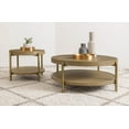 thumbnail image 2 of Arini Ensemble de 2 Pcs Table Basse Ronde et Table d'Appoint Lavage Sable, 2 of 15