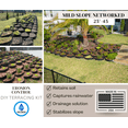 thumbnail image 2 of Dirt Locker Erosion Control Hillside Planters, 10-Pack-Brown—DIY-Raised Garden Bed Terracing Kit for Mild Slopes, 10°-24°-Geogrid Water Retention Planting Stabilizer-Retaining Wall Compatible, 2 of 7