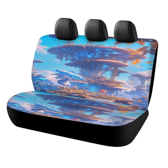 Fairyland Mushroom Fantasy Car Rear Seat Cover Accessories Universal Fit Car Seat Covers Durable