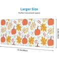 thumbnail image 3 of Pumpkin Leaf Large Mouse Pad for Desk XL Gaming Mouse Pad 31.5x11.8in Extended Desk Mat Non-Slip Base Desk Pad with Stitched Edge Computer Keyboard Mouse Mat Gaming Mousepad for Home Office, 3 of 6