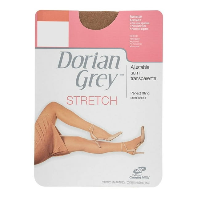 Pantimedia Dorian Grey para Mujer, Stretch Natural Bronce Talla G