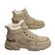 thumbnail image 1 of Botas de trabajo de invierno, botas de nieve de caña alta para hombre, botas Martin casuales que combinan con todo, zapatos cálidos con relleno de algodón y forro polar, zapatos de trabajo de, 1 of 1
