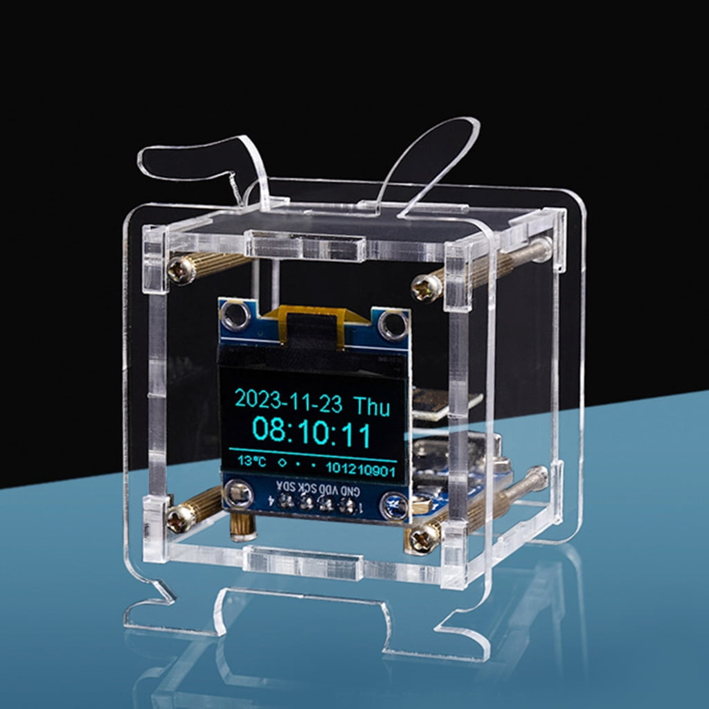 CIYISON WiFi Clock Module OLED Display DIY Time Date Temperature Humidity Weather Forecast Indicator DC5V Clock