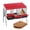 Red with Metal Legs, variant on Chicken Nesting Box, 3 Compartment Roll Away Design for High-Volume Egg Collection and Easy Wall Mounting with Metal Legs