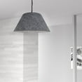 thumbnail image 2 of Dainolite Brynn Moyen 1-Light 100W Transitional Feutre Tissu Pendentif en Gris, 2 of 2