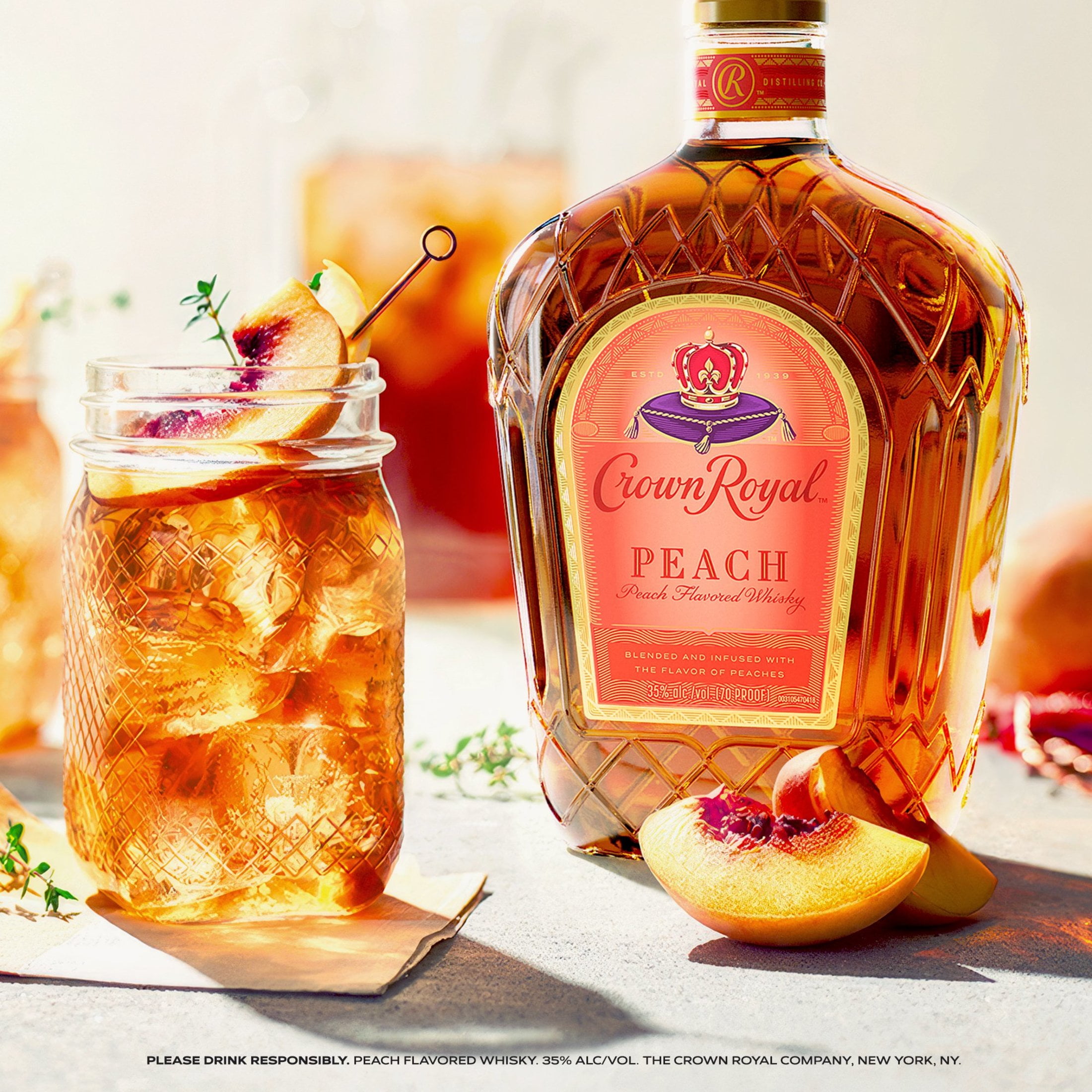 Crown Royal Peach Flavored Whisky, 750 mL, 35% ABV - Walmart.com Crown Royal Peach Flavored Whisky, 750 mL, 35% ABV - Walmart.com