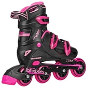Roller Derby V-Tech 500 Womens Inline Skate with Adjustable Sizing, Black/Pink