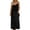 Black, variant on longantii Casual Dresses for Women Sleeveless Backless Cami Dress V Neck Spaghetti Strap Flowy Beach Summer Loose Vacation Maxi Sundress Black XL