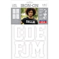 thumbnail image 5 of Sei 3 Inch Iron-On T-Shirt Letters, Sport Letter Flock Heat Transfers, White, 5 of 5