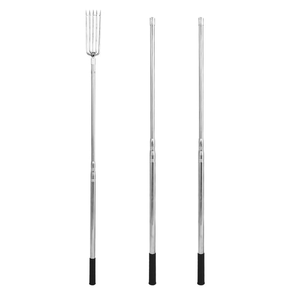 Filet 3 Pcs 8mm Harpon en Acier Inoxydable Canne Filet de Pêche Longueur 1,5m Trois Sections