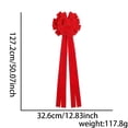 thumbnail image 3 of Christmas Tree Decorations Red Flocking Bow Christmas Tree Hanging Christmas Decoration Large Velvet Bow Hanging Decoration Christmas Tree Stand, 3 of 9
