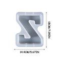 thumbnail image 2 of Molde de gota de pegamento de cristal DIY 26 molde de silicona de joyería de mesa de letras grandes Wmkox2901yii  hfskjfh2894, 2 of 2