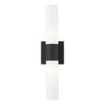 thumbnail image 2 of Livex Lighting Aero 2-Light Twist Lock Metal ADA Vanity Sconce in Textured Black, 2 of 14