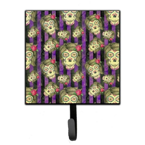 Watecolor Day of the Dead Halloween Leash or Key Holder, 4.25 x 1 x 7 in.