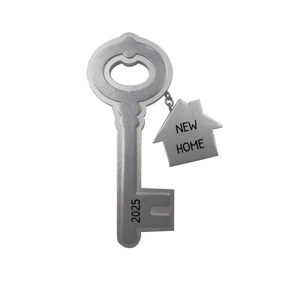 Ornaments by Elves Personalized New House Key Chain Christmas Tree Ornaments 2024 for Tree .25lbs