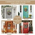 thumbnail image 7 of Front Door Welcome Sign, Round Wood Porch Decor with 4 Seasonal Wreaths and 14 Changeable Icons, 7 of 7