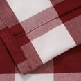 thumbnail image 5 of Buffalo Check Plaid Balloon Drape Shade Tie Up Roman Valance Rod Pocket Classic Window Treatment Semi Blackout Curtains for Small Window Farmhouse Kitchen Red 23"W x 47"L, 5 of 7