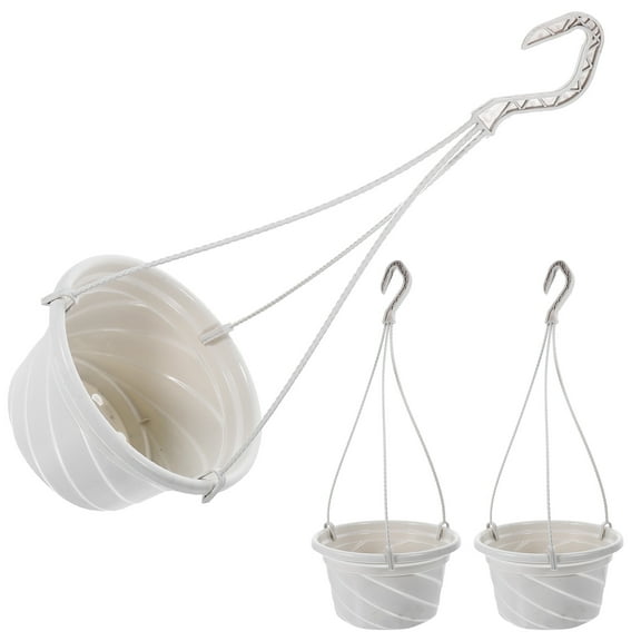 MLINS  3 Pcs Hanging Plant Pots Empty Baskets for Plants Chlorophytum Hooking