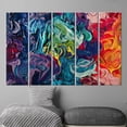 thumbnail image 4 of Oil Painting Print, Different Color Canvas Art, Contemporary Canvas Art, Colorful, Abstract Artwork, Modern Printed Canvas, Colorful Art Canvas, Canvas Wall Decor - White Framed, 4 of 9