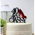 thumbnail image 4 of All About Details 40 & Sassy Cake Topper (Black and Red), 40th birthday, 4 of 4