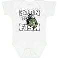 thumbnail image 3 of Inktastic Born to Fish Boys or Girls Baby Bodysuit, 3 of 5