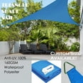 thumbnail image 3 of Alion Home 9' x 9' x 12.7' Right Triangle PU Waterproof Woven Sun Shade Sail Custom (1, Royal Blue), 3 of 14