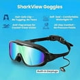 thumbnail image 2 of My Cool Summer Clip On Goggles, My Cool Summer Goggles, MycoolSummer Swim Glasses for Men Women Kid, Wide View, Anti-Fog, 2 of 6