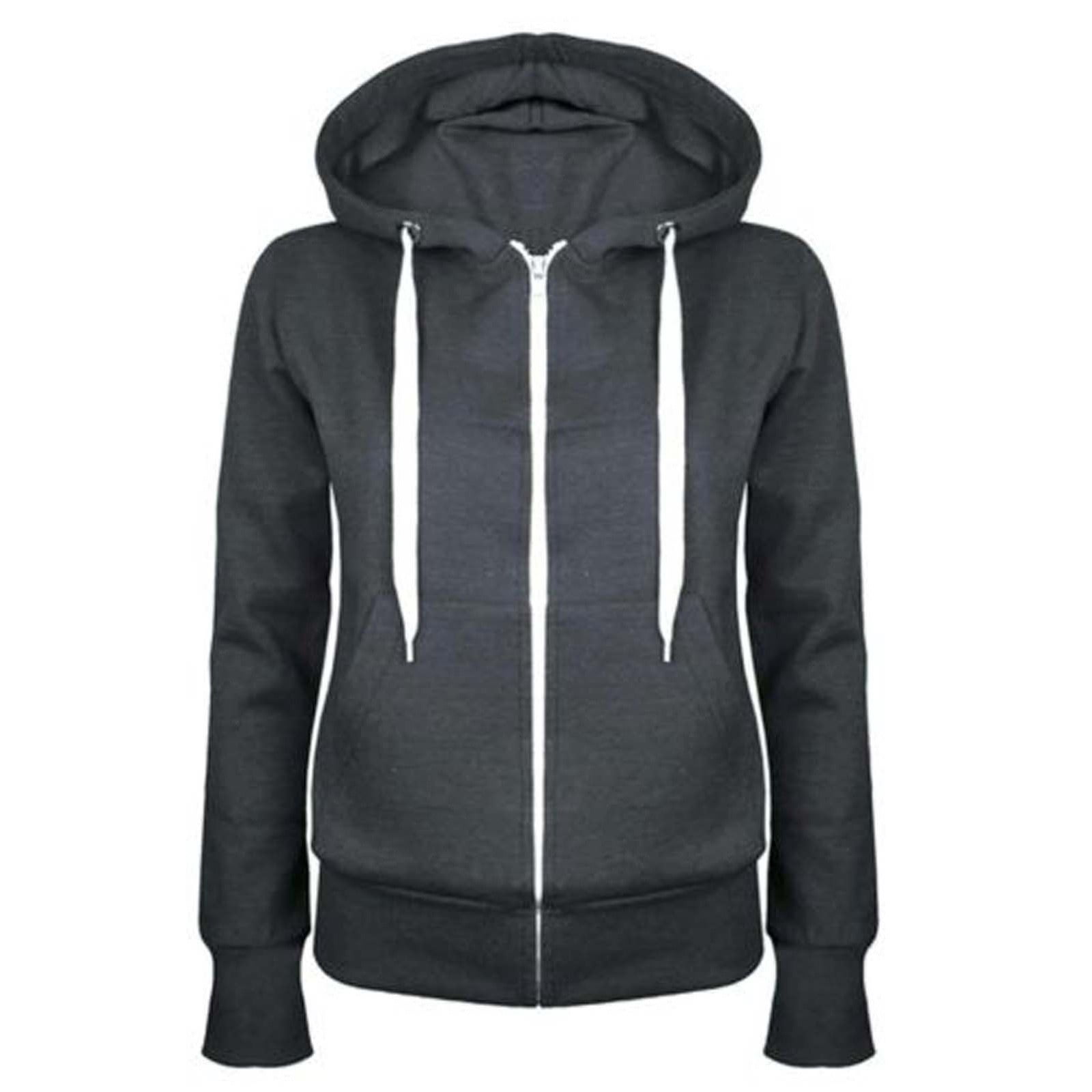 UPPADA Lounge Two Piece Sets for Women Zip Up Hoodies Set Casual Matching Sets Sweatsuits 2 Piece Outfits Fall Sweat Sets Lounge Hoodies and Cargo Pants Wide Leg with Pockets Dark Gray,XXL