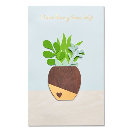 American Greetings Succulent Father's Day Card for Husband with Foil