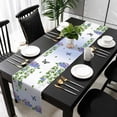 thumbnail image 5 of Spring Flowers Table Runner Cotton Linen 48 Inch Holiday Dresser Scarves, Summer Botanical Butterfly Watercolor Tablerunner for Kitchen Coffee Dining Bedroom Living Room Dinner Scarf Décor 13''x48'', 5 of 9